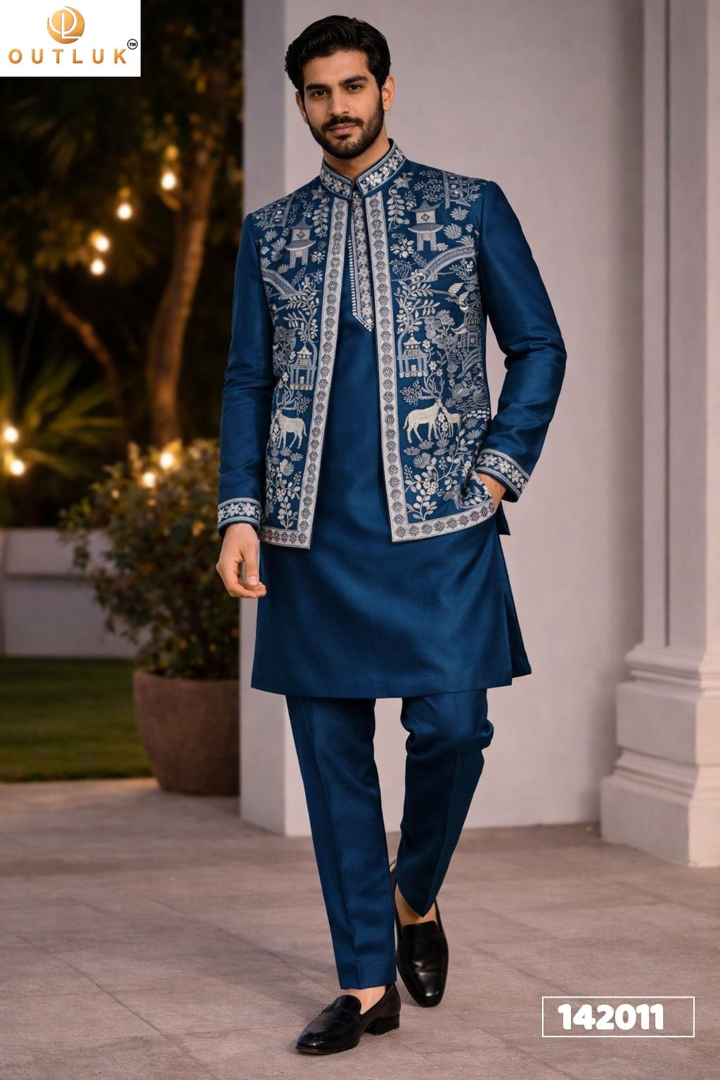 142011 Wedding Vol 142 Outluk Koti Pure Donair Mens Kurta Pyjama