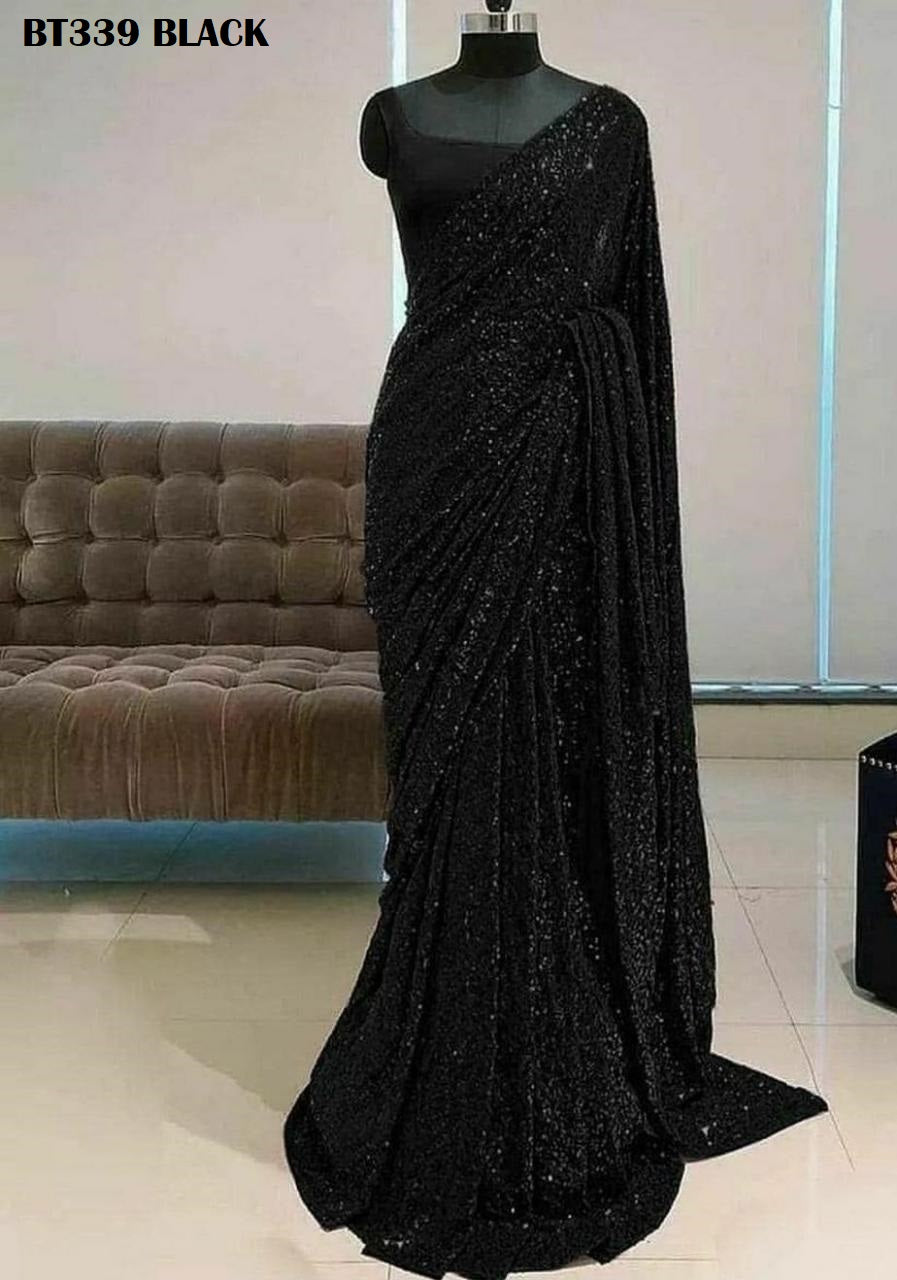 339 Black Bt Sarees