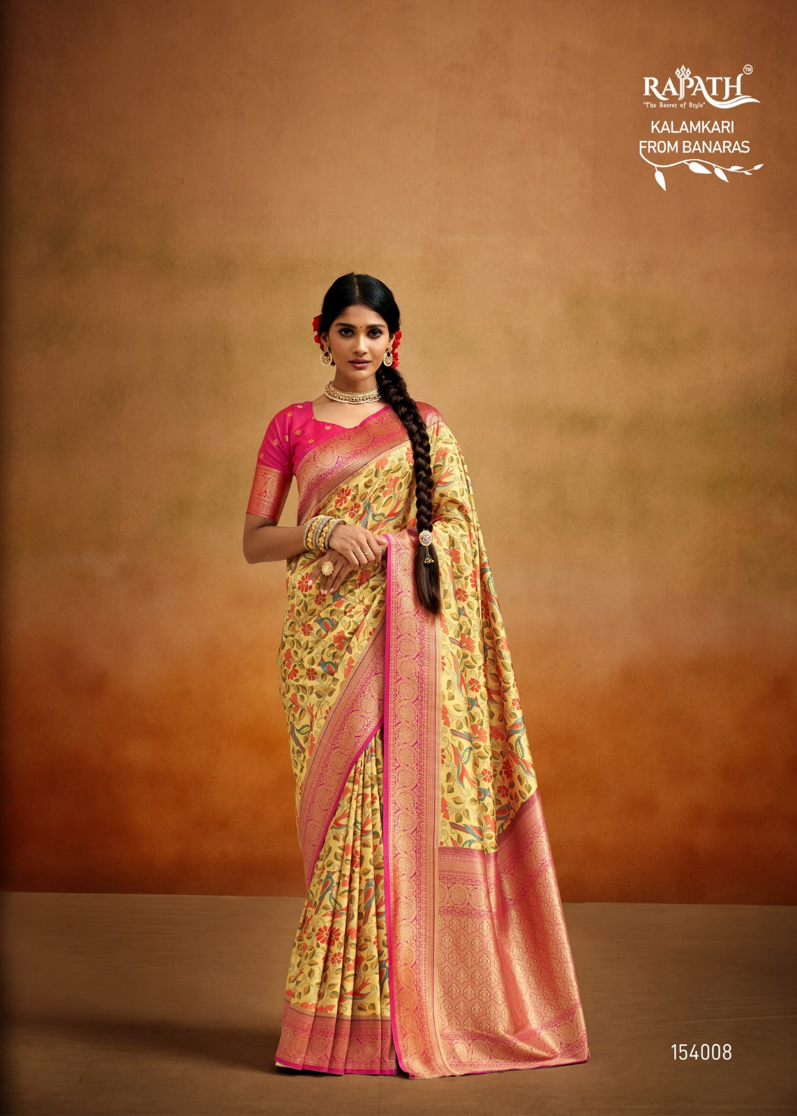 154008 Moghra Rajpath Sarees