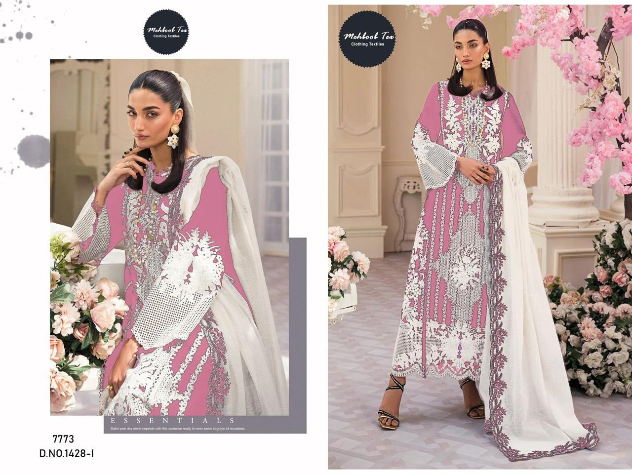 1428-I Mehboob Tex Rayon Cotton Pakistani Salwar Suits