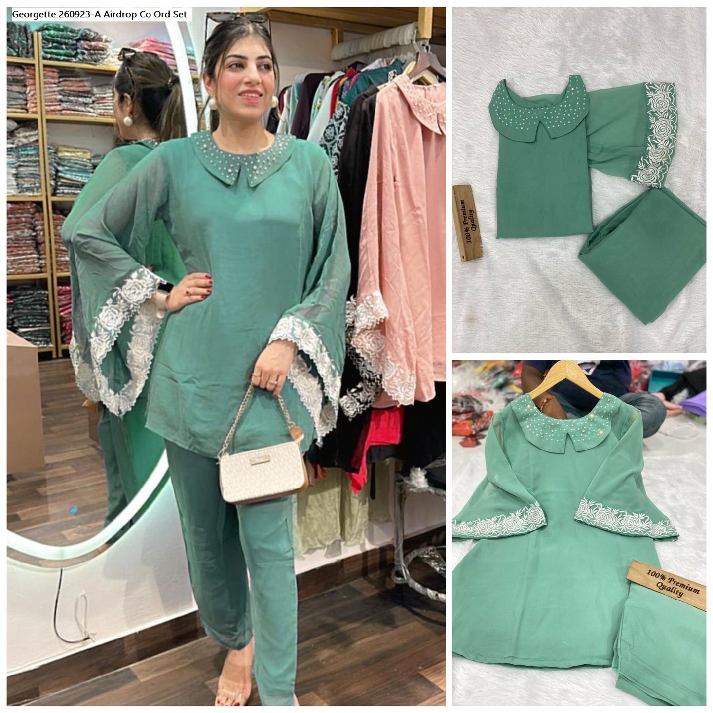 Georgette 260923-A Airdrop Co Ord Set