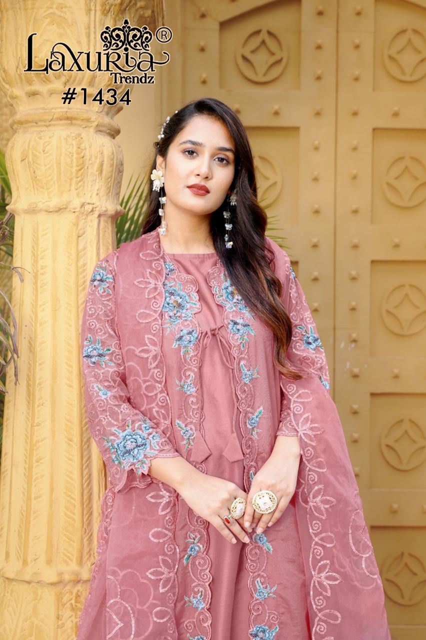 1434 Laxuria Trendz Embroidery Pakistani Readymade Suits