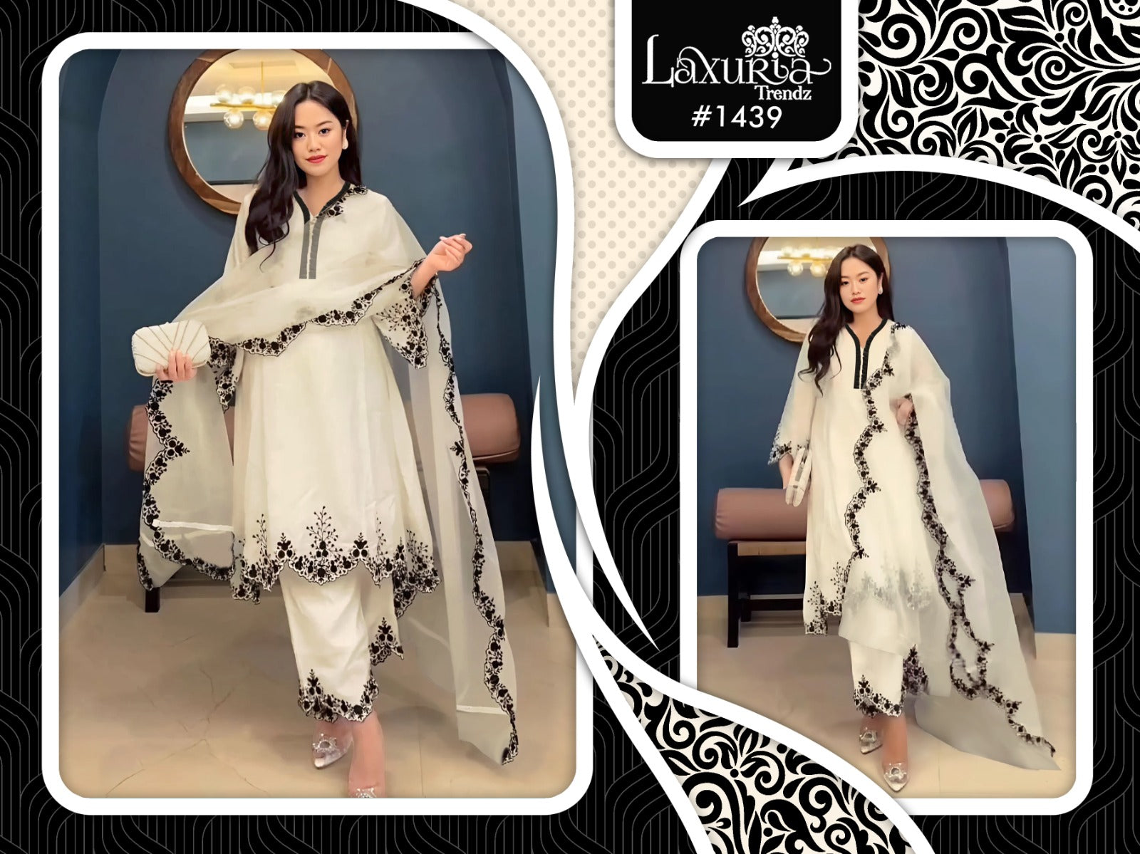 1439 Laxuria Trendz Pakistani Readymade Suits