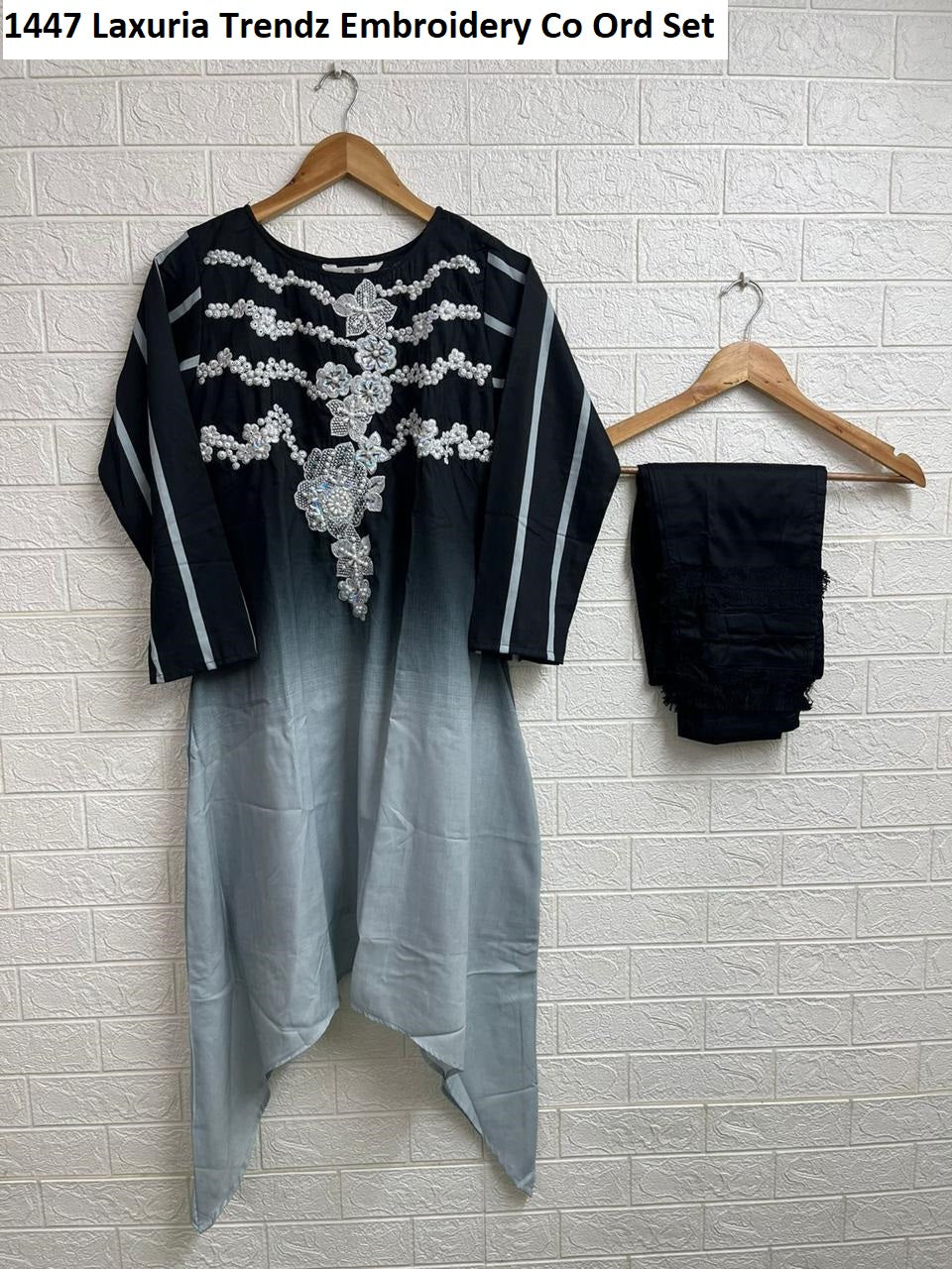 1447 Laxuria Trendz Embroidery Co Ord Set