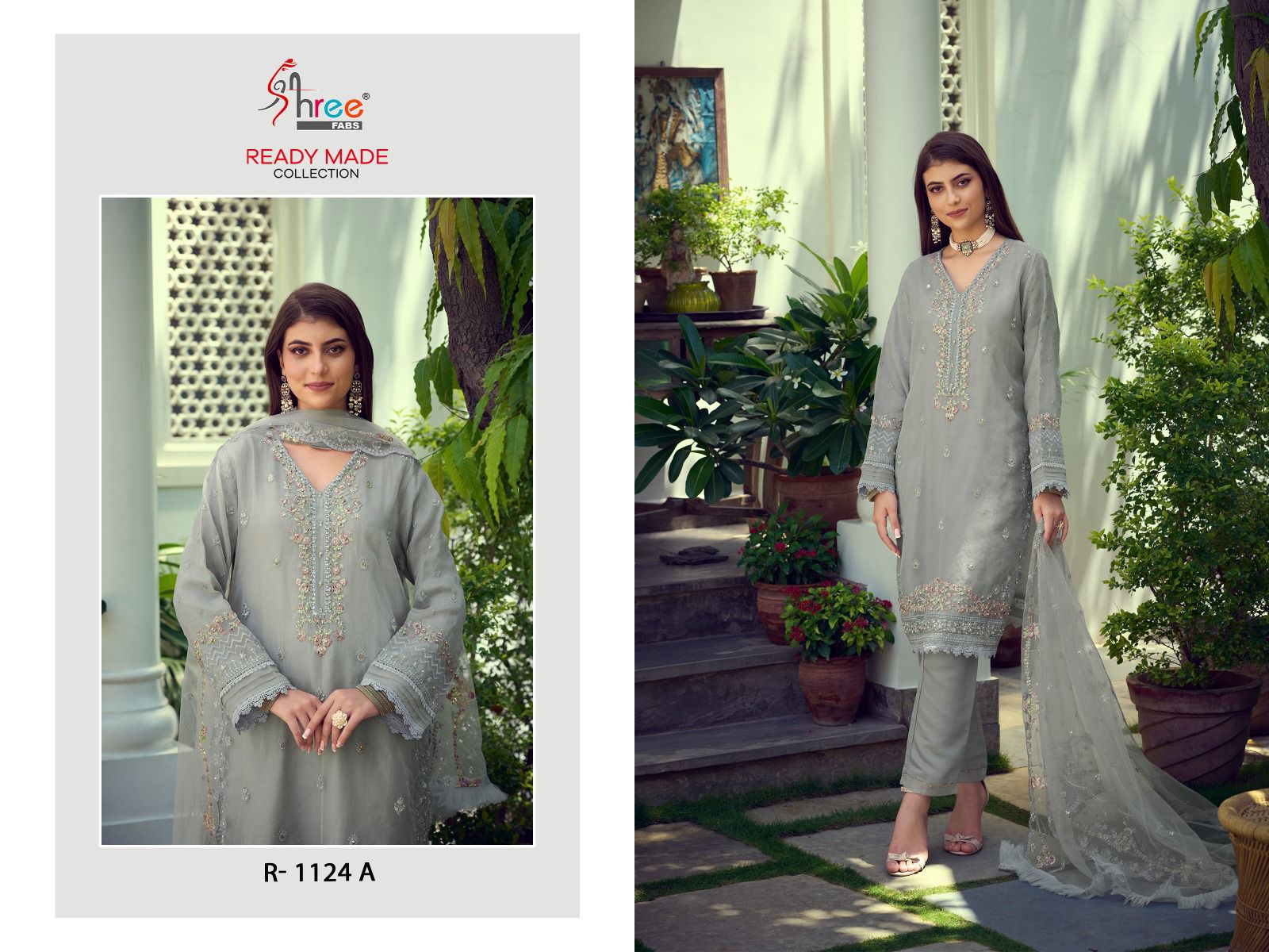 R-1124-A Shree Fabs Pakistani Readymade Suits