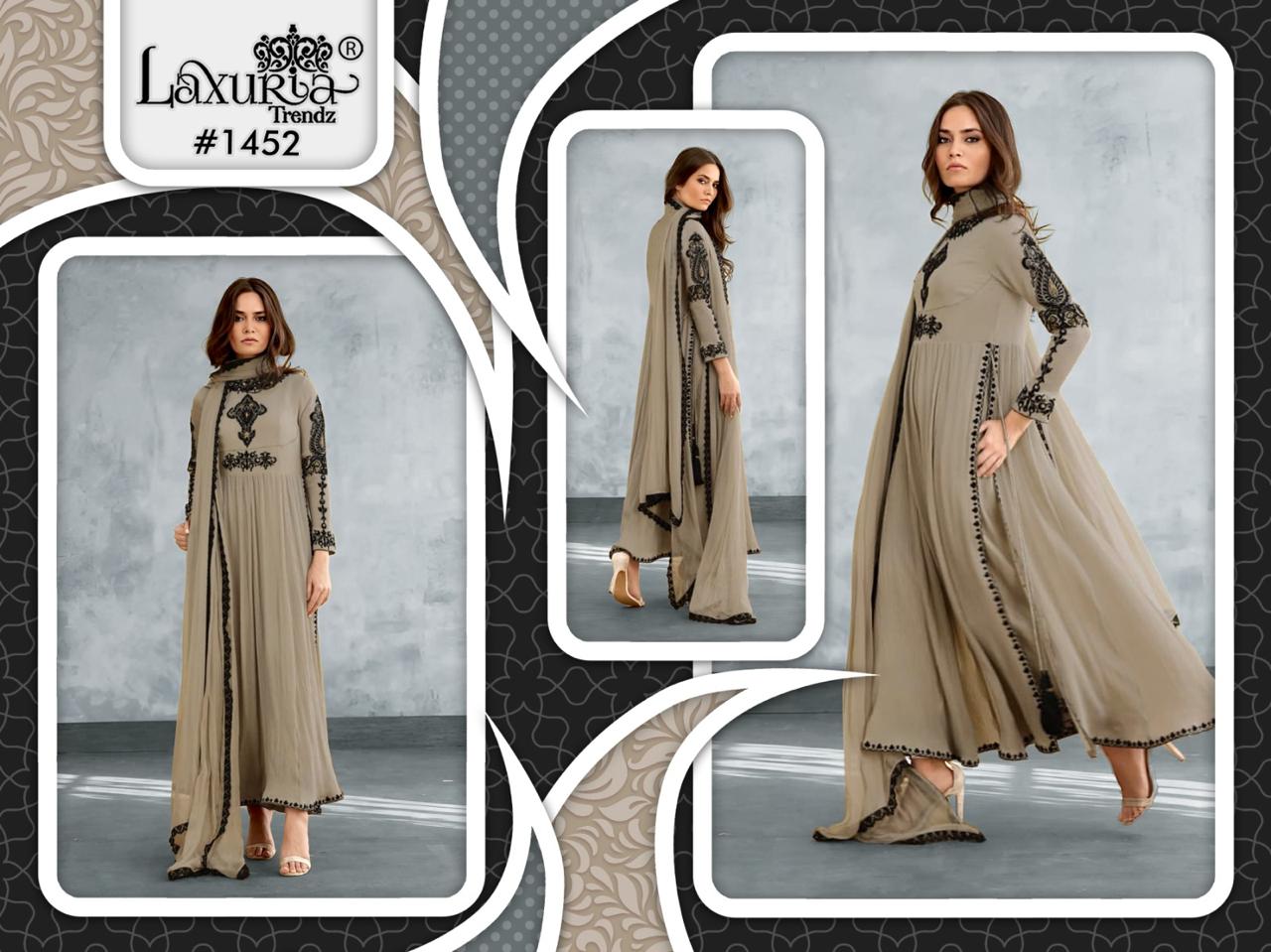 1452 Laxuria Trendz Georgette Pakistani Readymade Suits