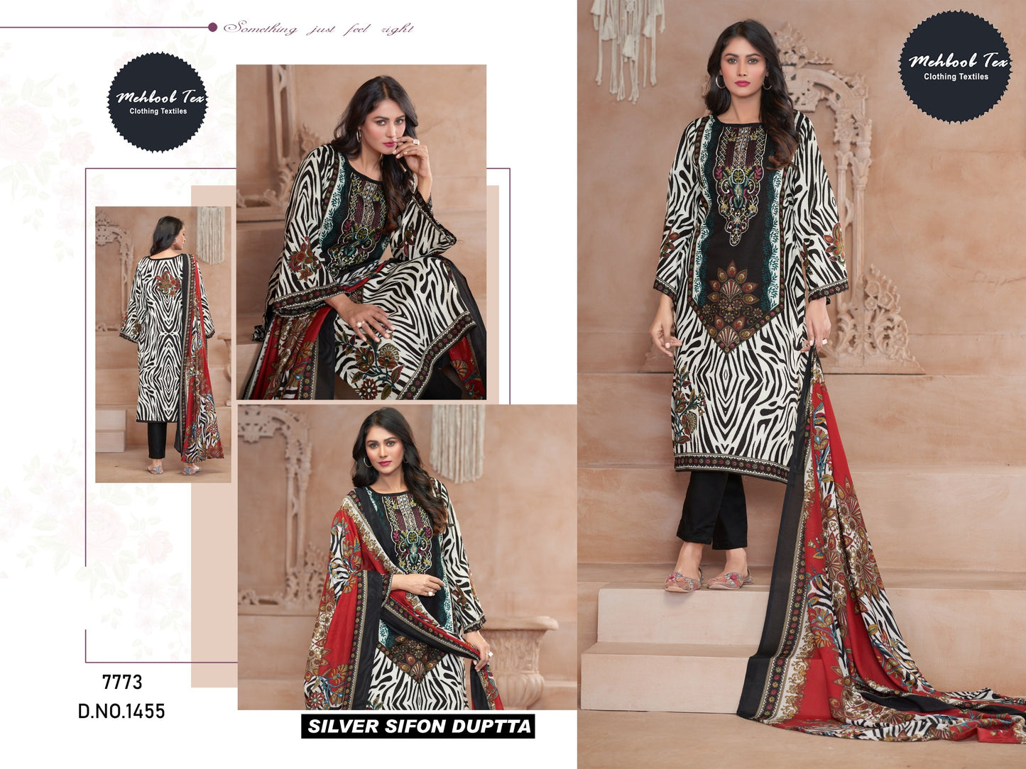 1455 Mehboob Tex Embroidery Pakistani Salwar Suits