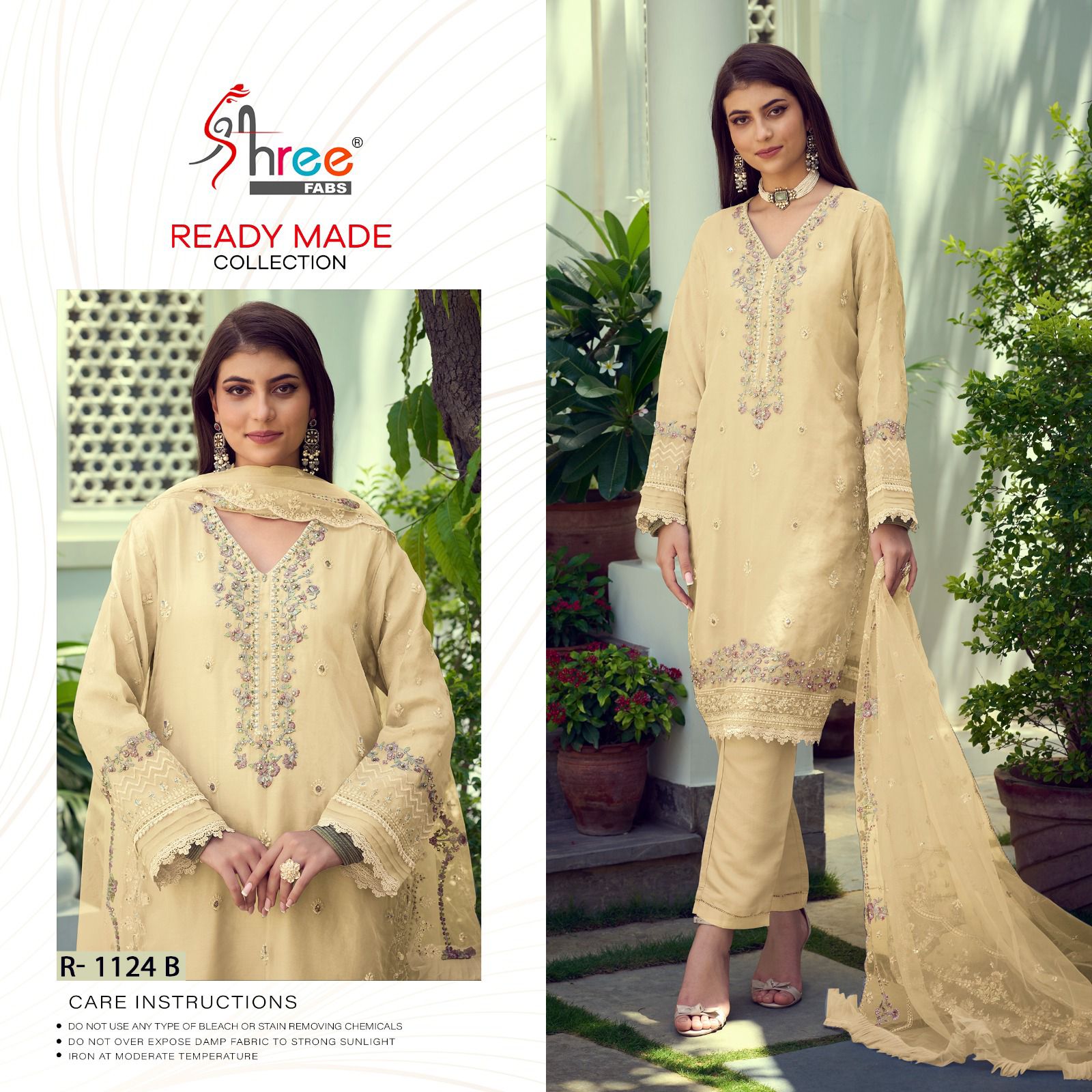 R-1124-B Shree Fabs Pakistani Readymade Suits