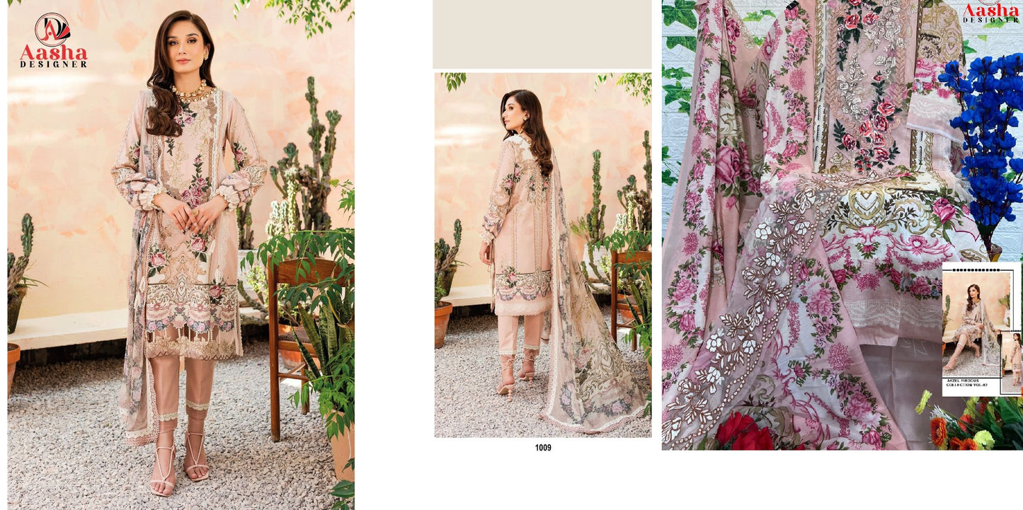 1009 Aasha Designer Pakistani Salwar Suits
