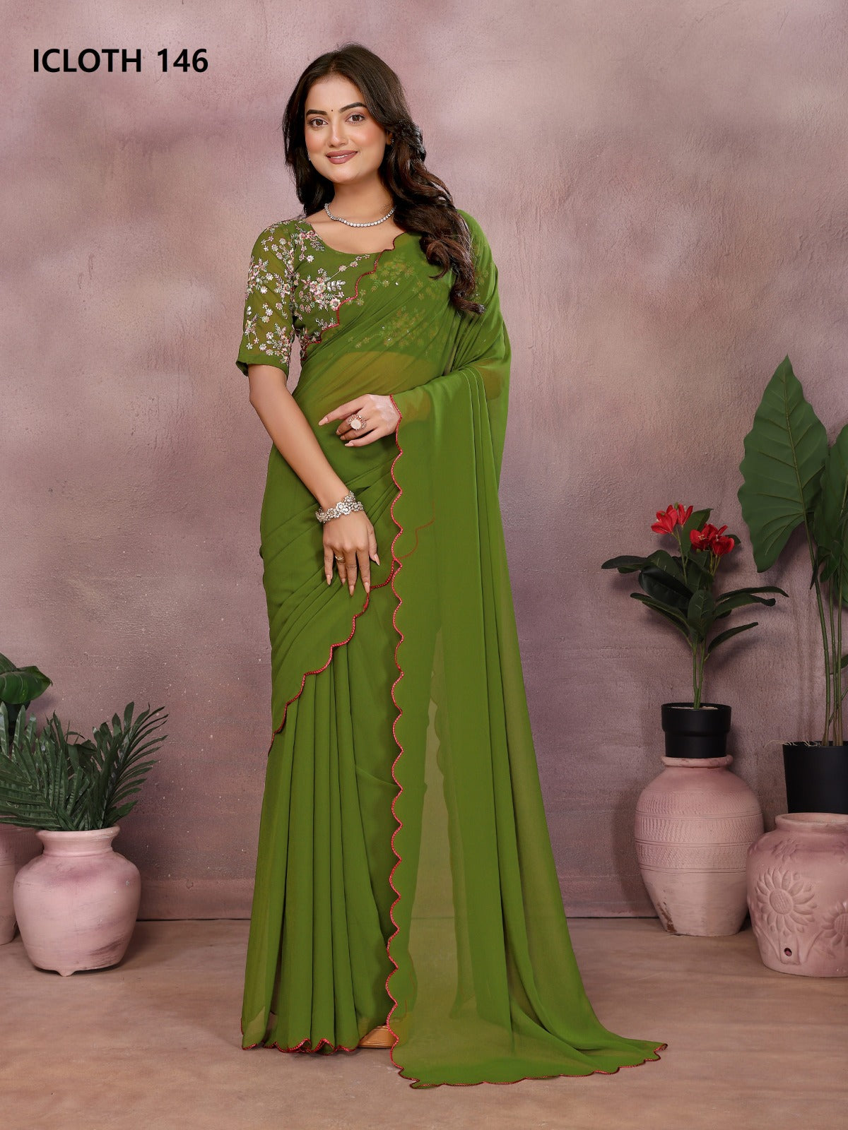 146 Icloth Vol 4 Prima Georgette Sarees