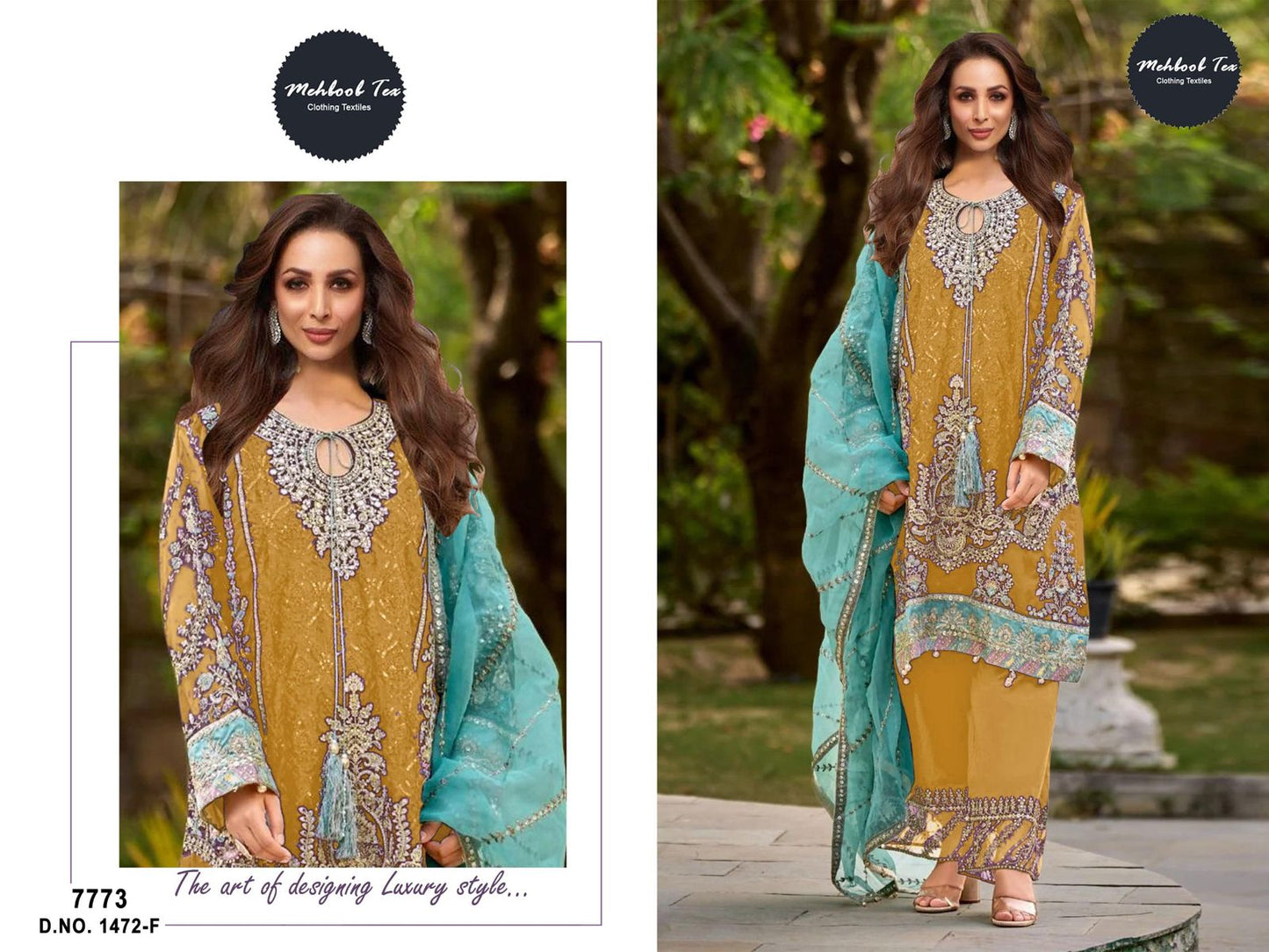 1472F Mehboob Tex Embroidery Pakistani Salwar Suits