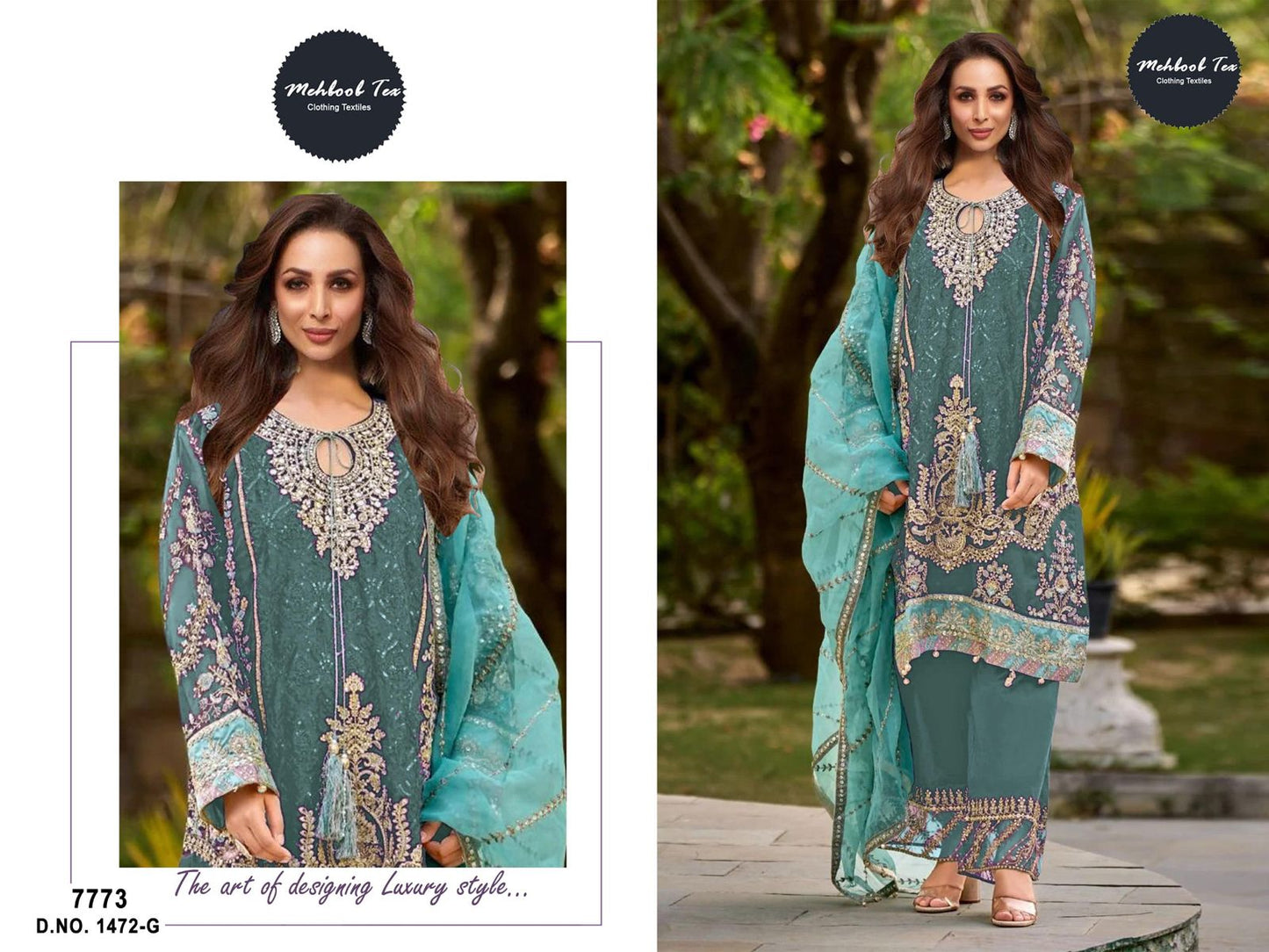1472G Mehboob Tex Embroidery Pakistani Salwar Suits
