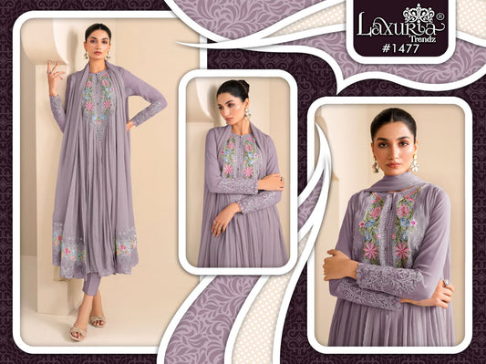 1477 Laxuria Trendz Georgette Pakistani Readymade Suits