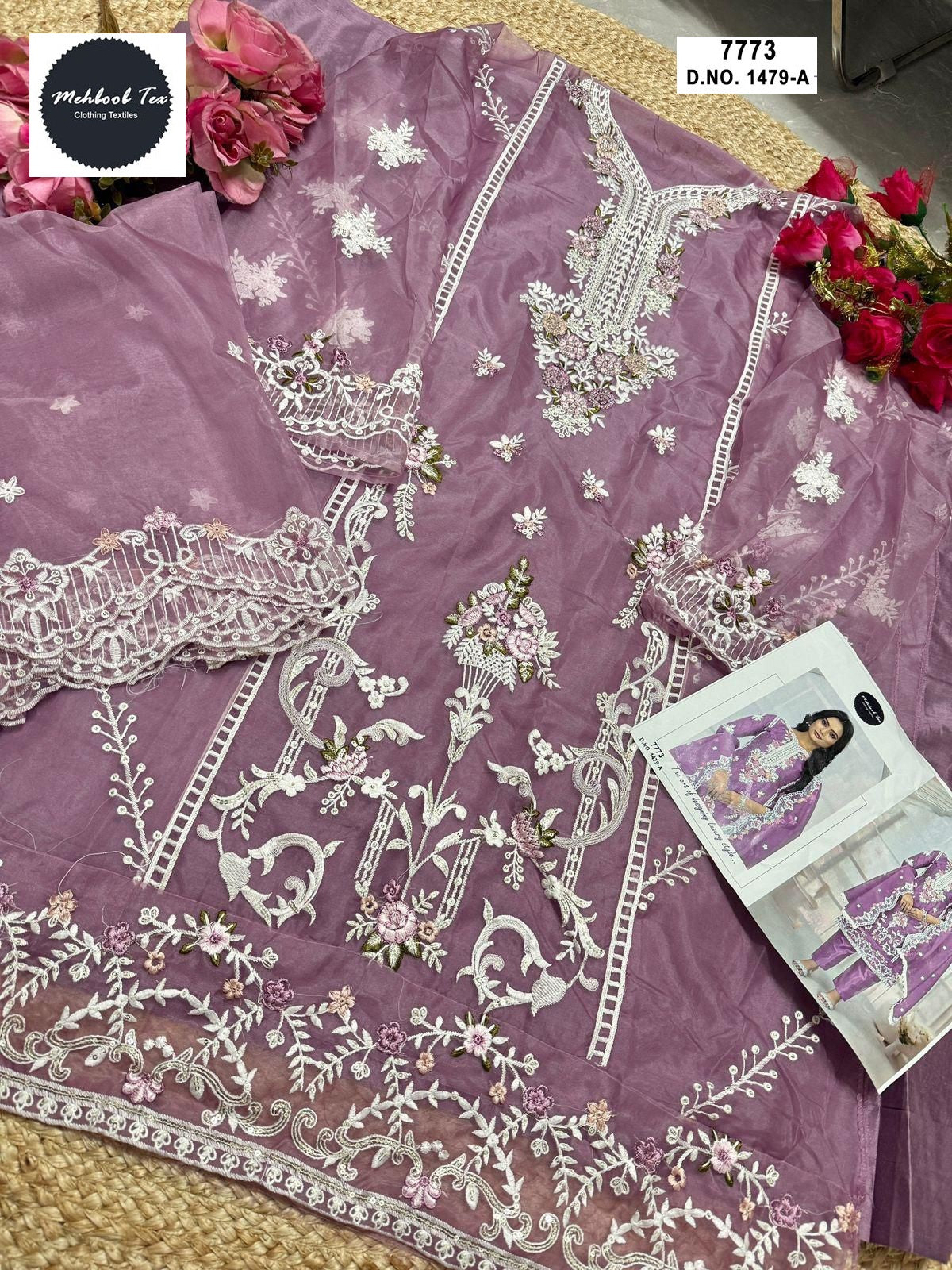 1479-A Mehboob Tex Embroidery Pakistani Salwar Suits