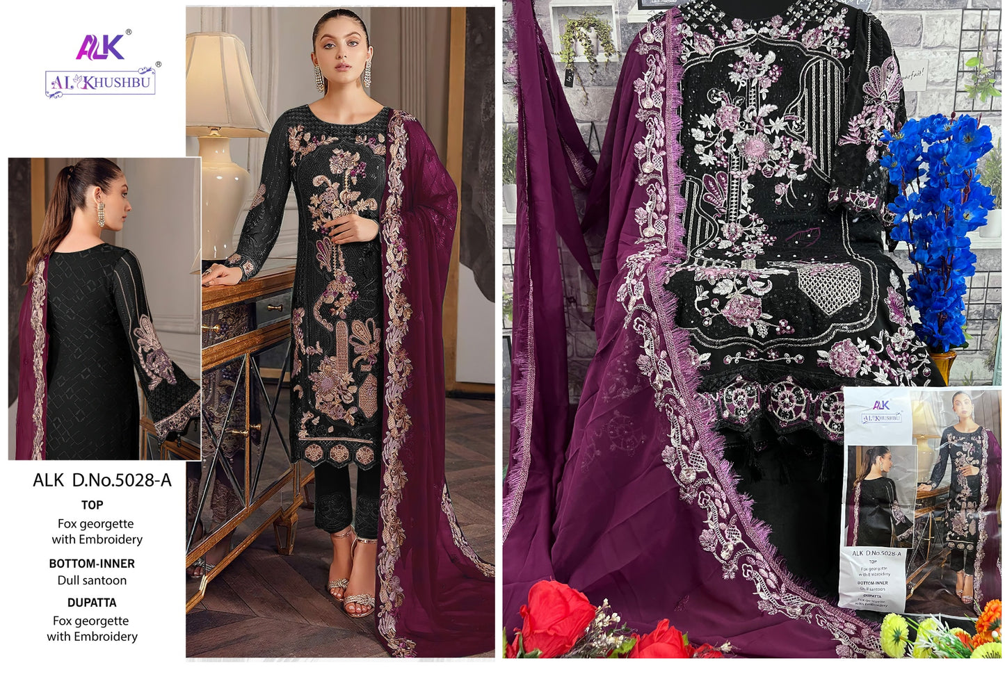5028-A Alk Pakistani Salwar Suits