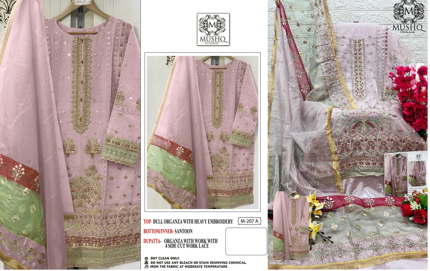 207A Mushq Pakistani Salwar Suits