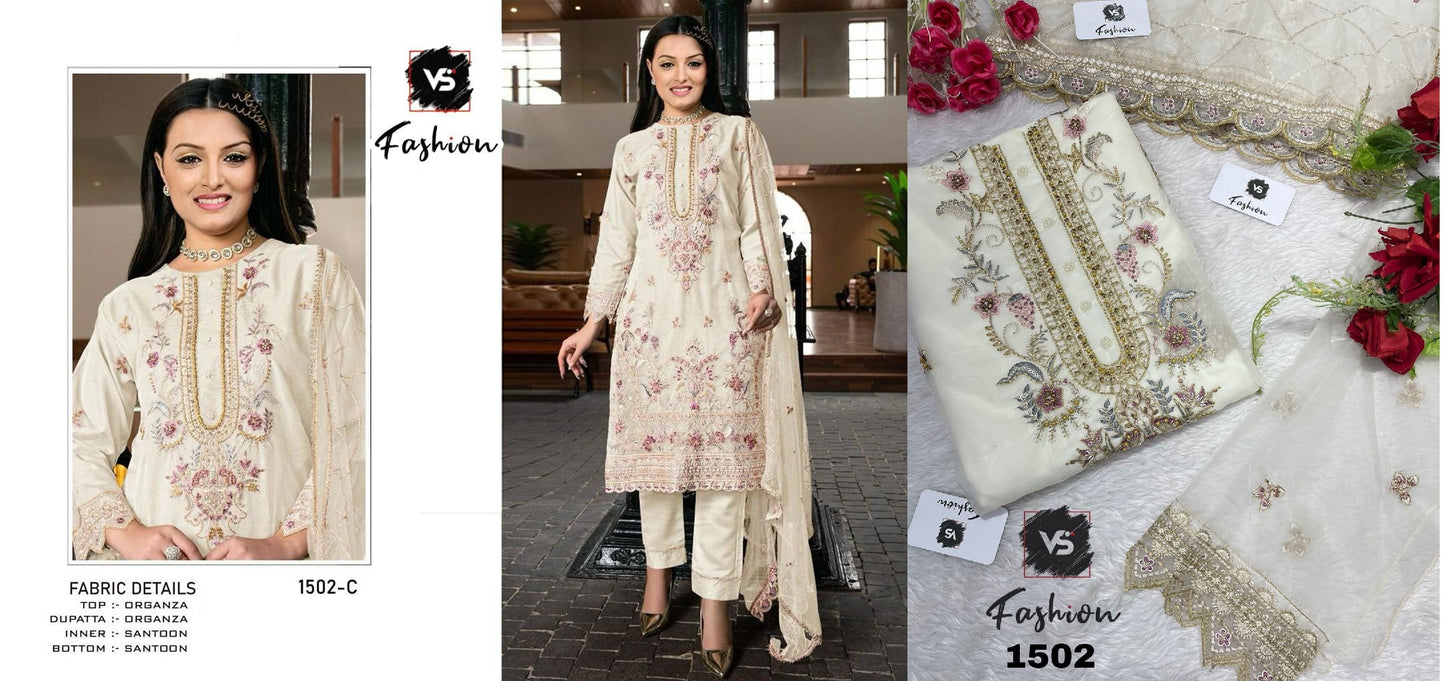 1502 C Vs Fashion Pakistani Salwar Suits