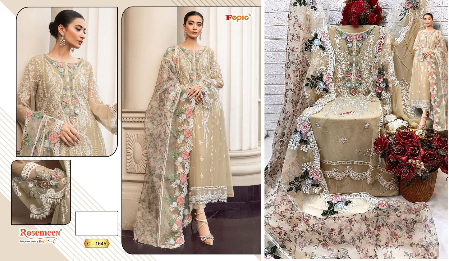 C-1645 Rosemeen Fepic Pakistani Salwar Suits