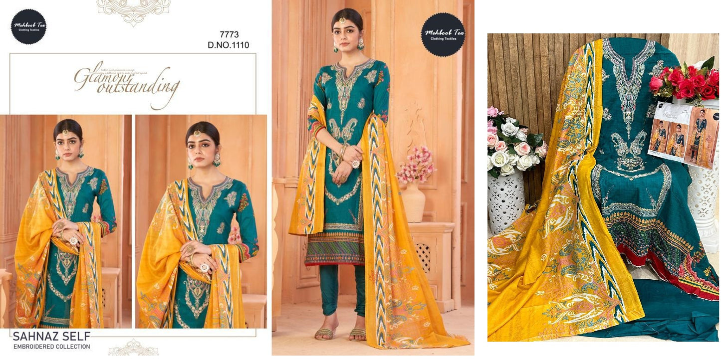 1110 Mehboob Tex Pakistani Salwar Suits