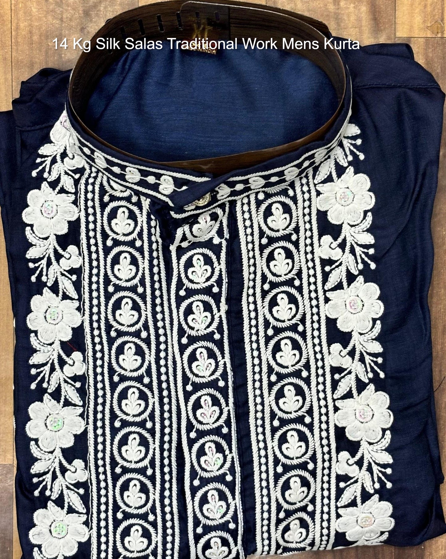 14 Kg Silk Salas Traditional Work Mens Kurta