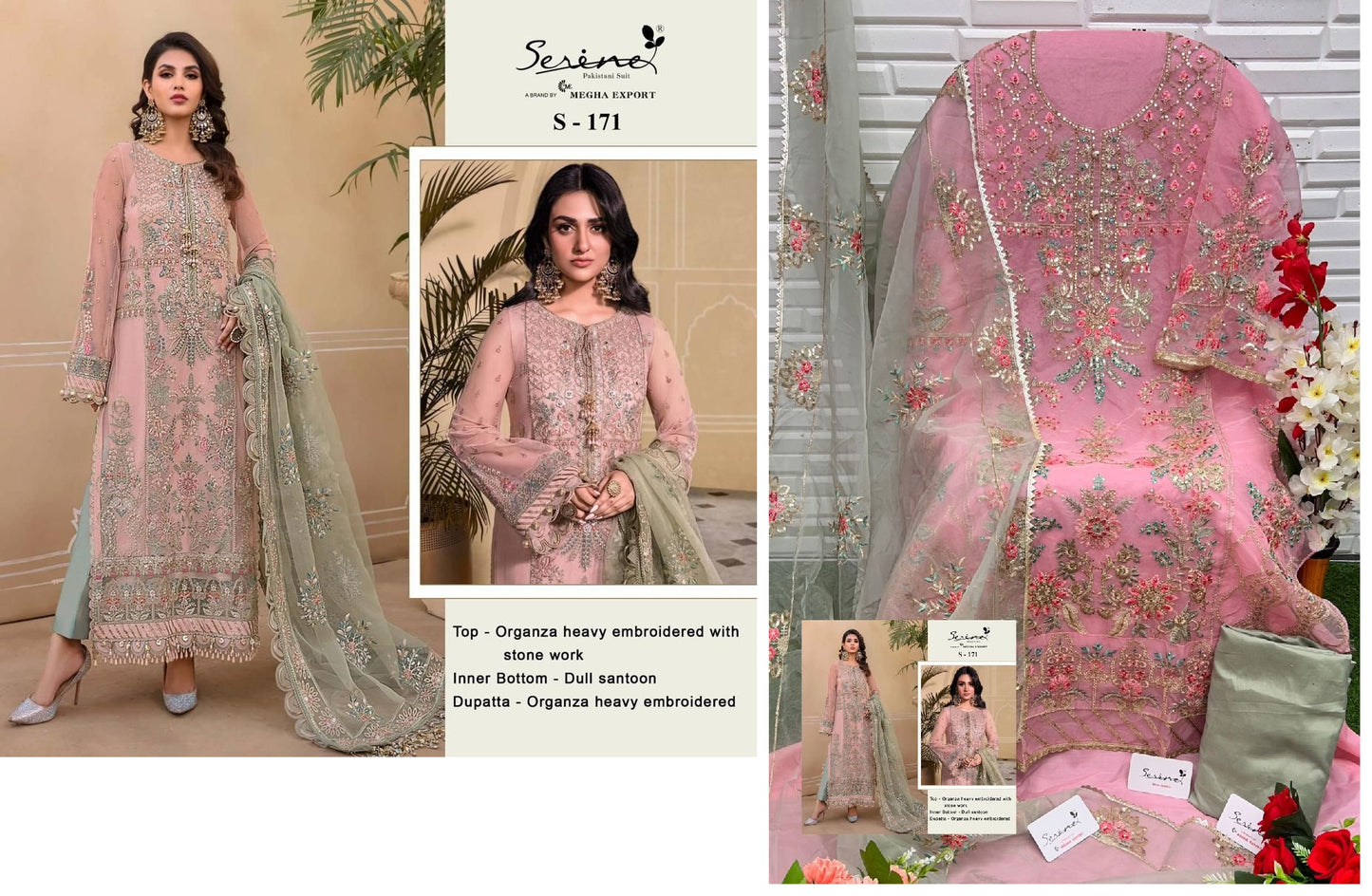 S-171 Serine Pakistani Salwar Suits