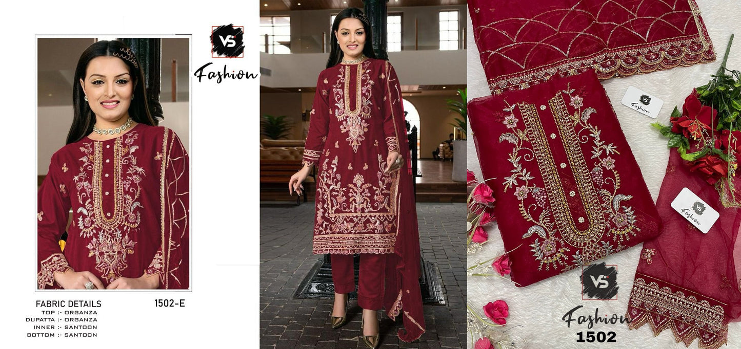 1502 E Vs Fashion Pakistani Salwar Suits