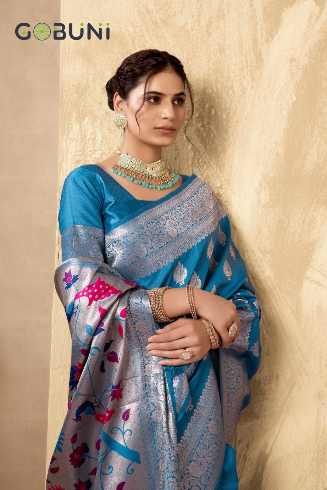 1502 Shagun Gobuni Silk Sarees