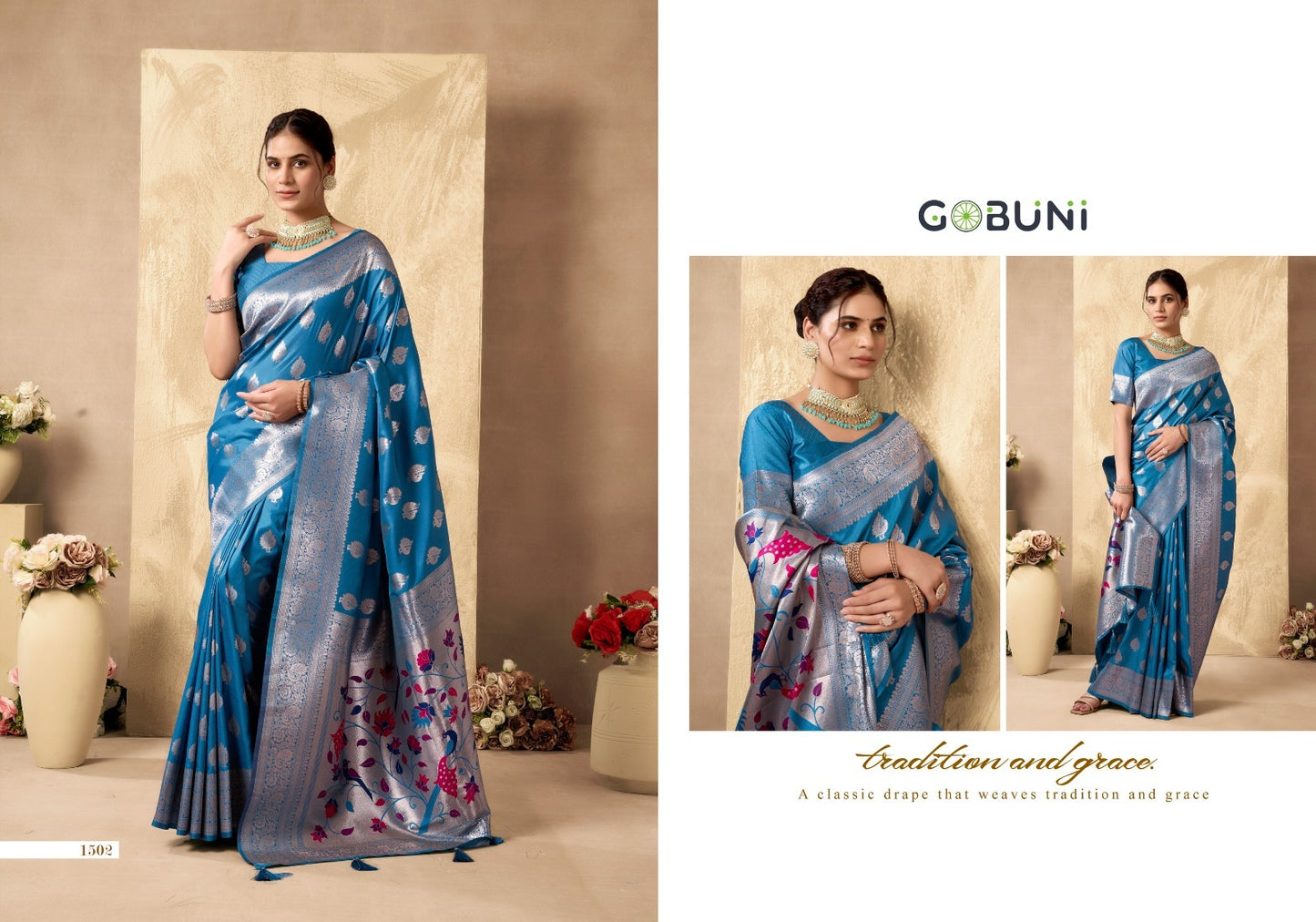 1502 Shagun Gobuni Silk Sarees