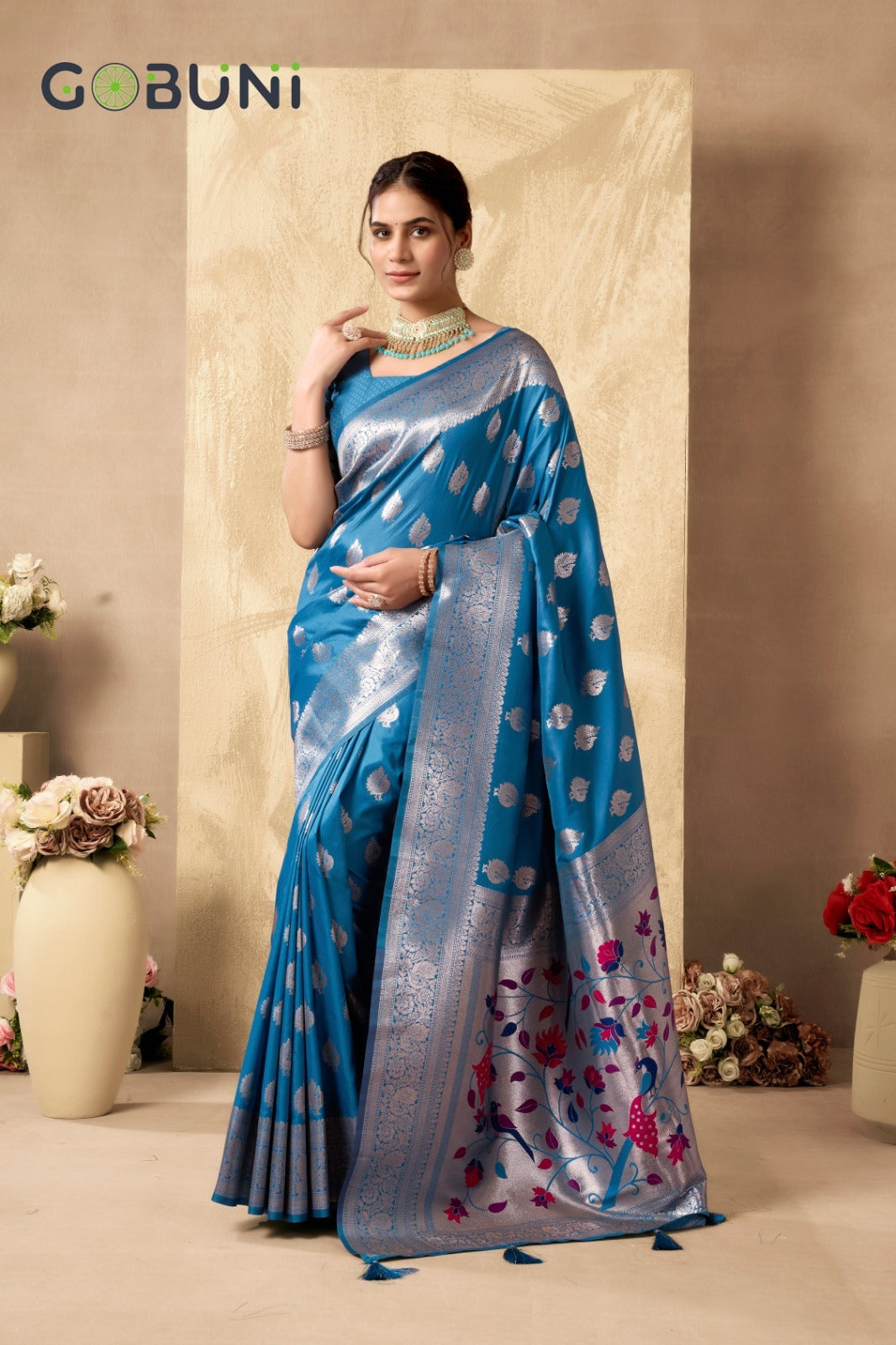 1502 Shagun Gobuni Silk Sarees