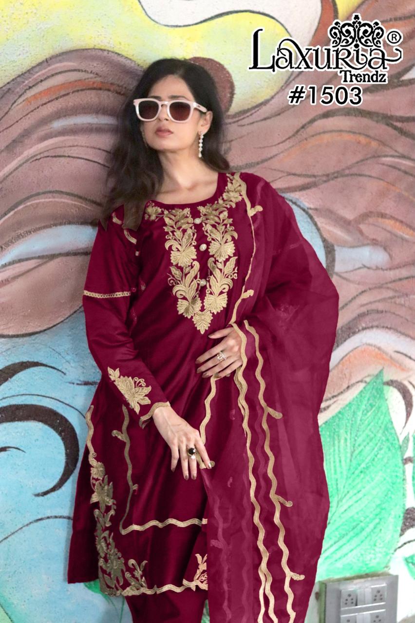 1503 Laxuria Trendz Soft Viscose Pakistani Readymade Suits