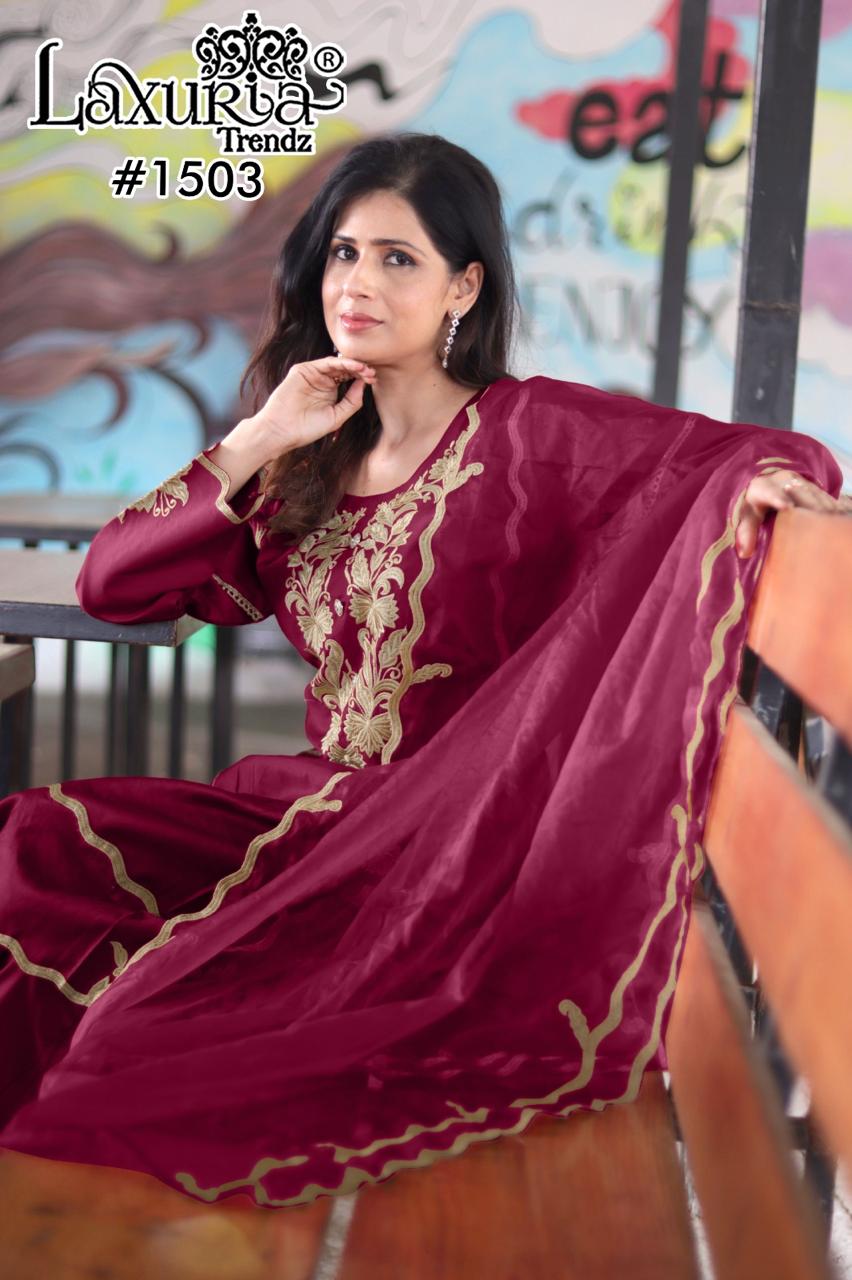 1503 Laxuria Trendz Soft Viscose Pakistani Readymade Suits