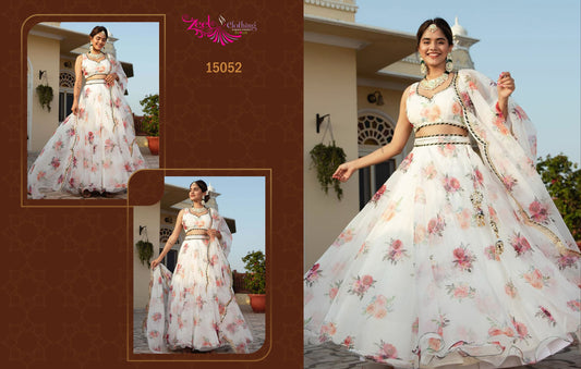 15052 Vol 3 Zeel Organza Lehenga Choli