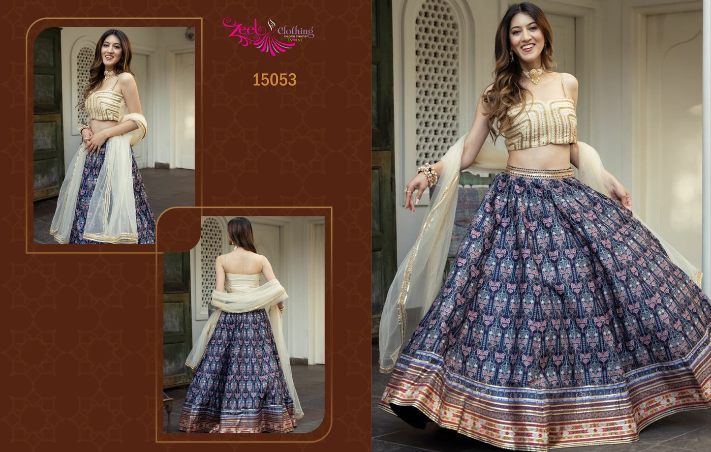 15053 Vol 3 Zeel Art Silk Lehenga Choli