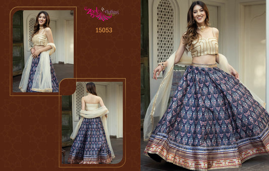 15053 Vol 3 Zeel Art Silk Lehenga Choli