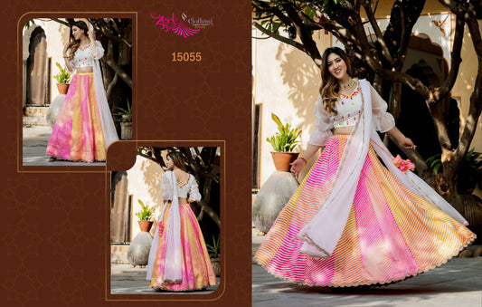 15055 Vol 3 Zeel Organza Lehenga Choli