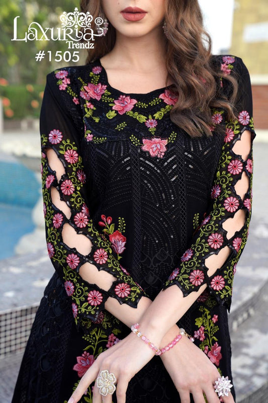 1505 Laxuria Trendz Fox Georgette Pakistani Readymade Suits