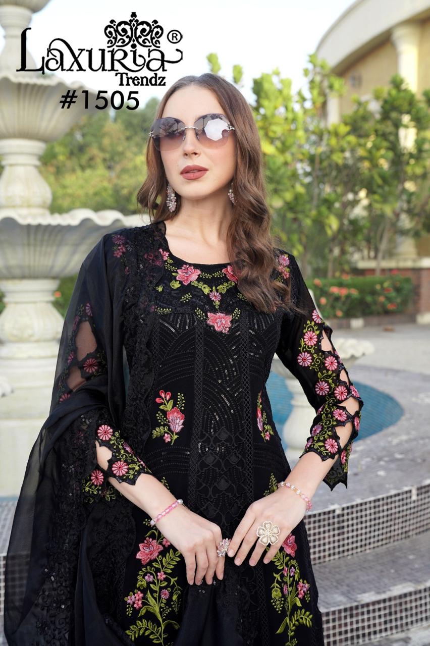 1505 Laxuria Trendz Fox Georgette Pakistani Readymade Suits