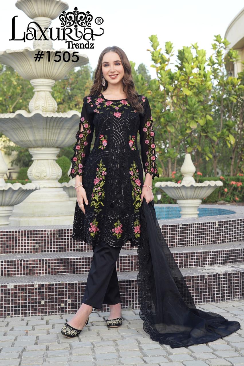1505 Laxuria Trendz Fox Georgette Pakistani Readymade Suits