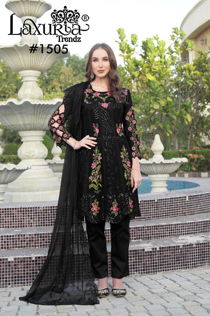 1505 Laxuria Trendz Fox Georgette Pakistani Readymade Suits