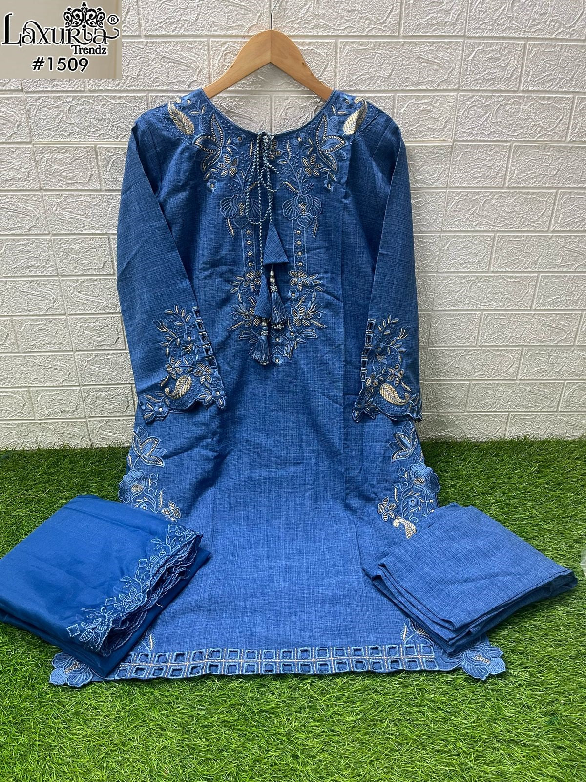 1509 Blue Laxuria Trendz Bsy Pakistani Readymade Suits