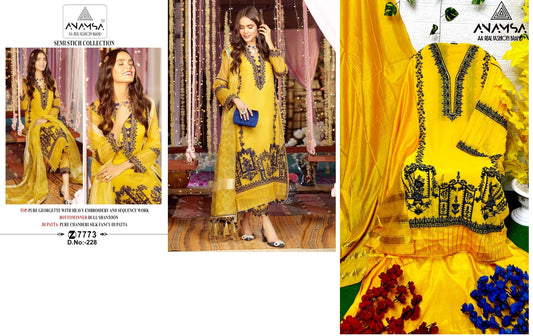 228 Anamsa Pakistani Salwar Suits