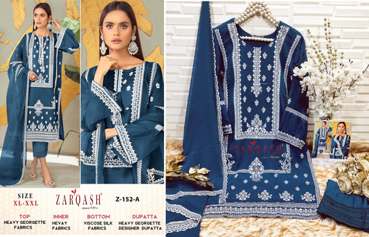 Z-152-A Zarqash Pakistani Readymade Suits