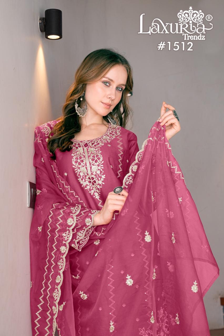 1512 Pink Laxuria Trendz Vetican Pakistani Readymade Suits