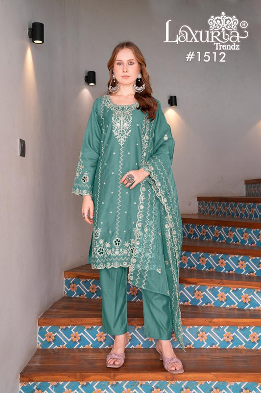 1512 Sky Laxuria Trendz Vetican Pakistani Readymade Suits