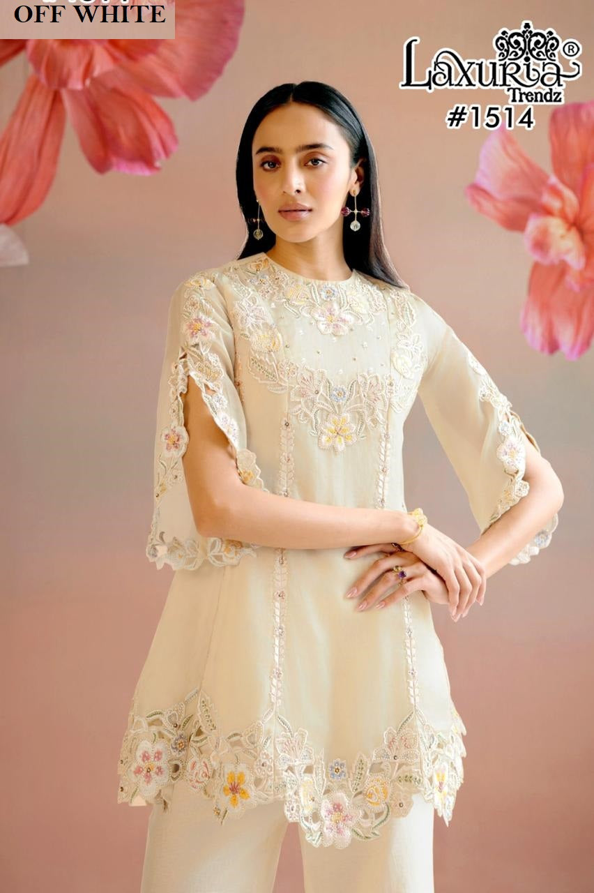 1514 Pink Laxuria Trendz Vichitra Simmer Pakistani Readymade Suits