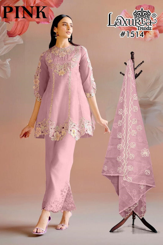 1514 Pista Laxuria Trendz Vichitra Simmer Pakistani Readymade Suits