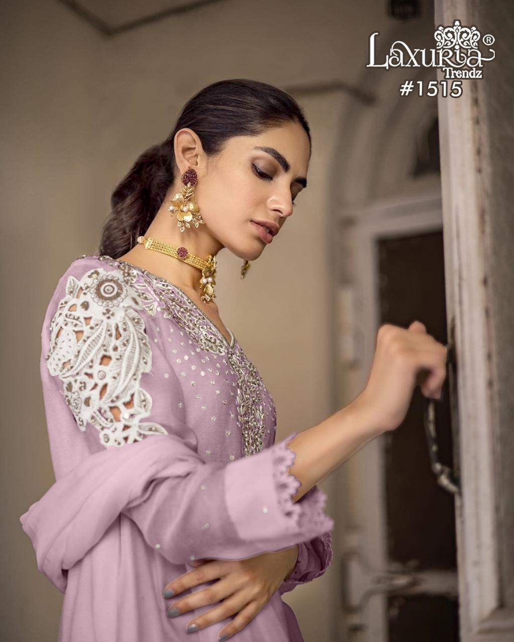 1515 Violet Laxuria Trendz Vichitra Pakistani Readymade Suits