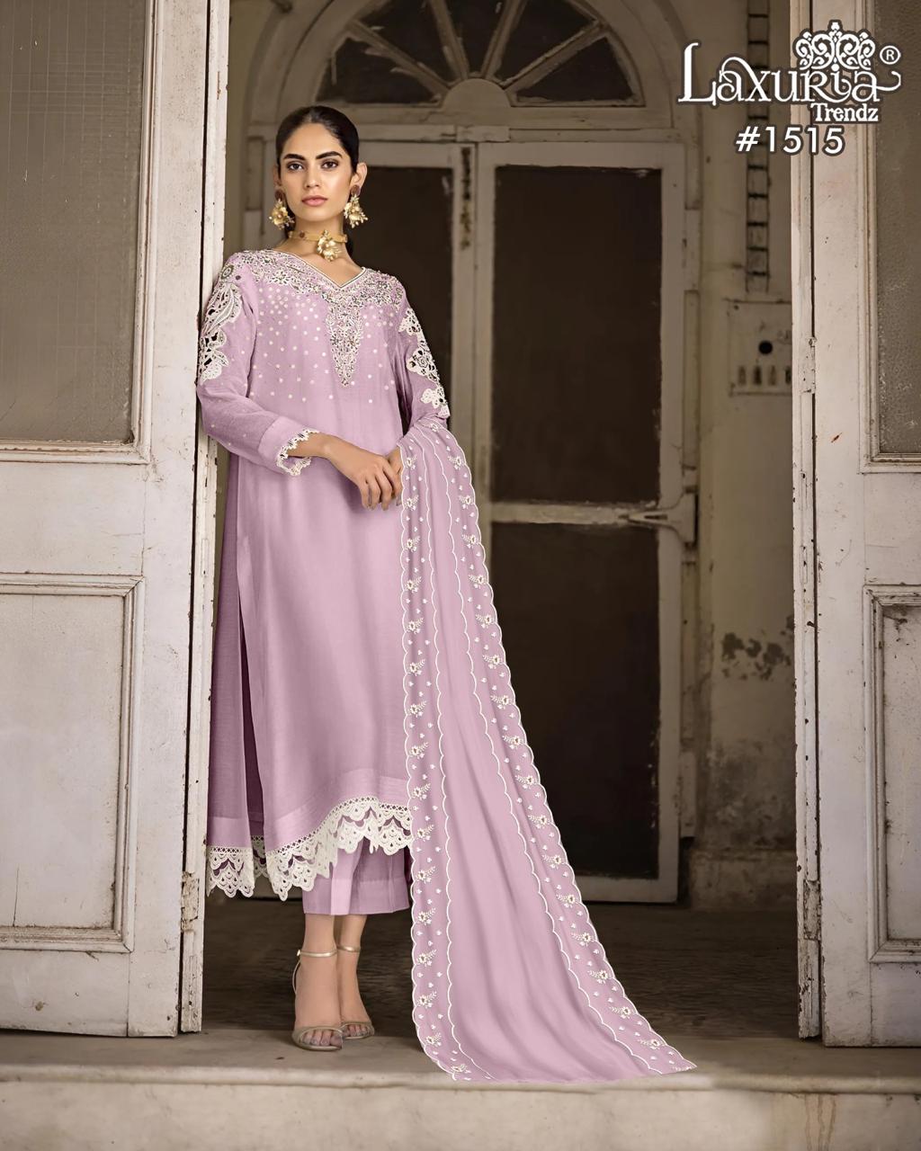 1515 Violet Laxuria Trendz Vichitra Pakistani Readymade Suits