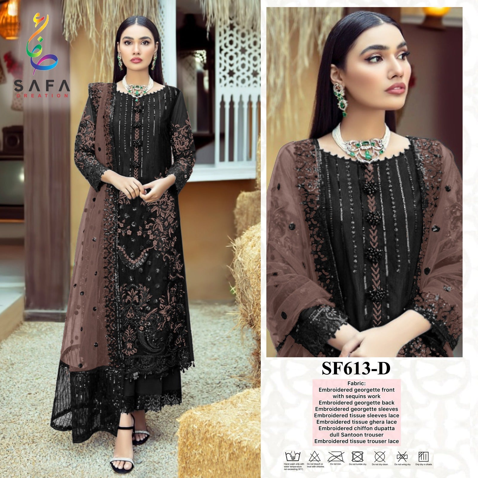 613-D Safa Creation Pakistani Readymade Suits
