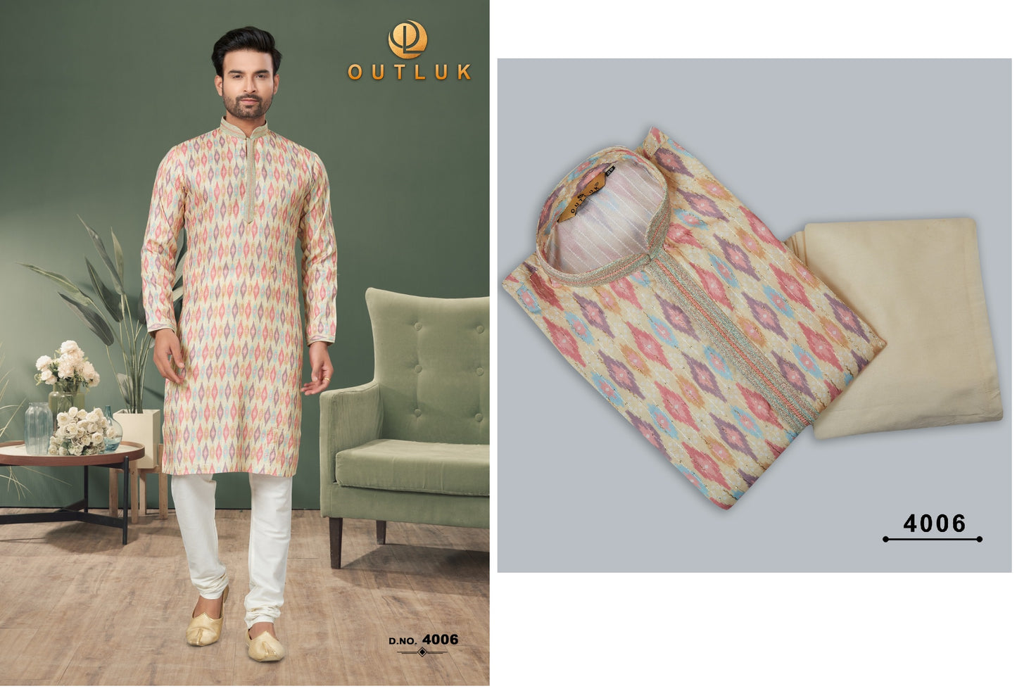 4006 Wedding Collection Vol 4 Outluk Mens Kurta Pyjama